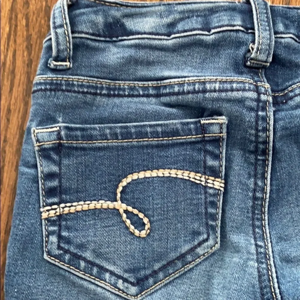 🍭6/$30 Justice Slim Fit Super Skinny Distressed Jeans - 8
